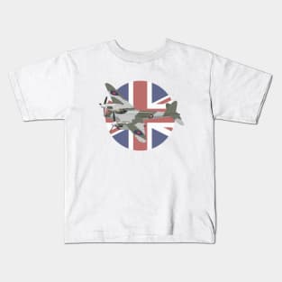 de Havilland DH.98 Mosquito British WW2 Airplane Kids T-Shirt